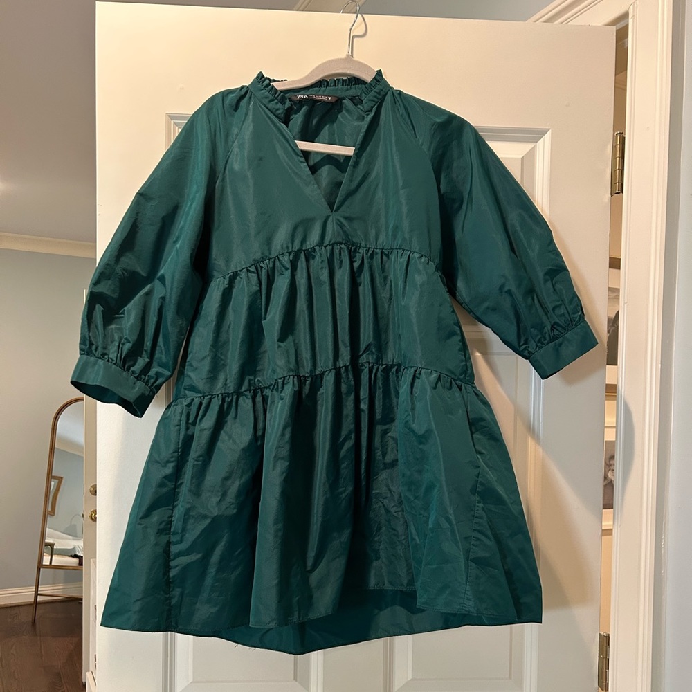 Zara green dress